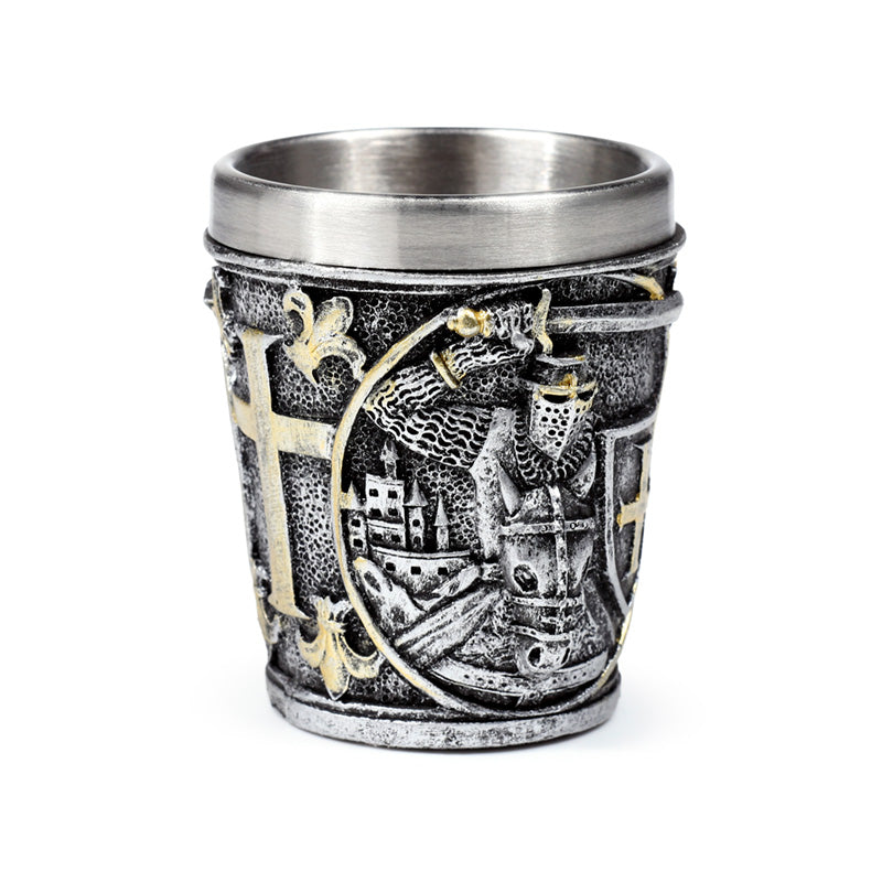 Medieval Knight Decorative Shot Glass in a collection