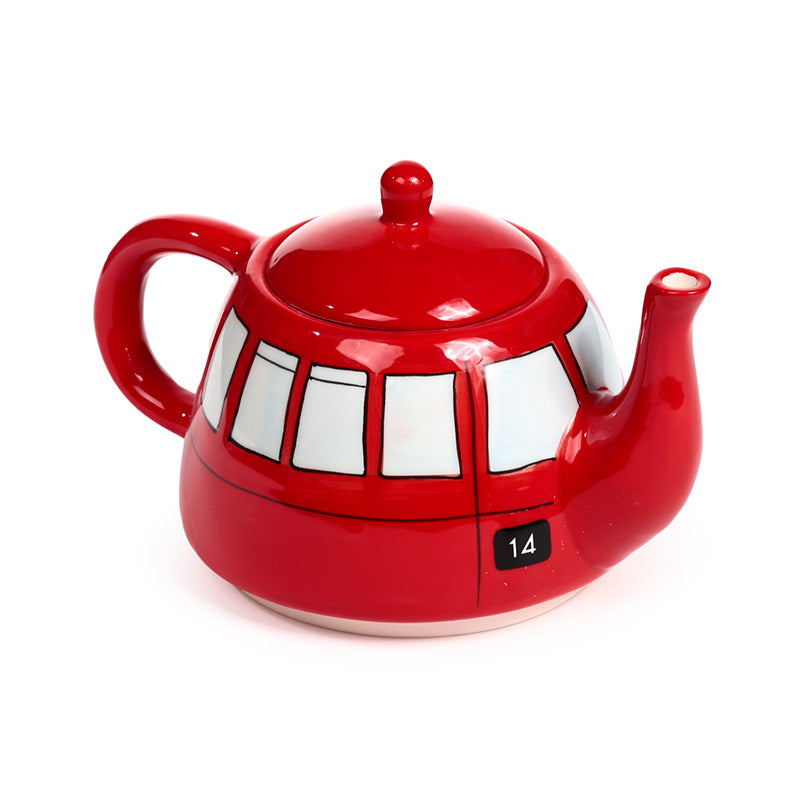 Routemaster Red Bus Teapot with matching cup