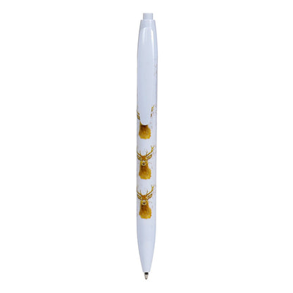 Three-piece pen set with stag artwork