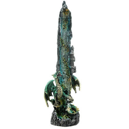 Resin Dragon Waterfall Incense Ashcatcher from different angle
