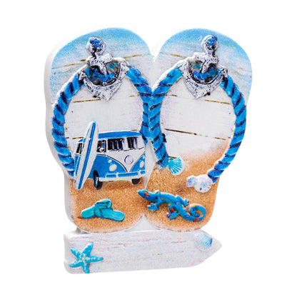 Seaside Magnet - Flip Flop Design for Fridge