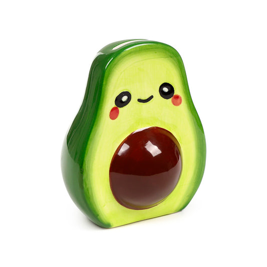 Foodiemals Pedro the Avocado Ceramic Money Box front view