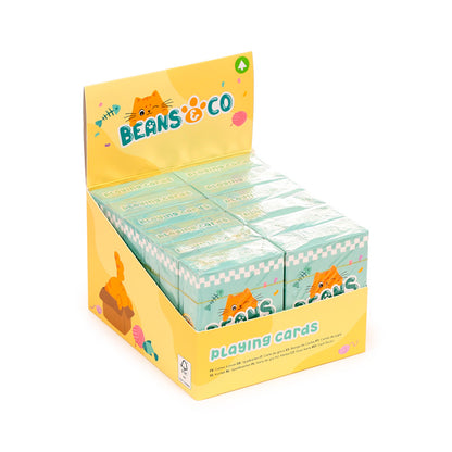 Beans & Co Cats playing cards for themed decor