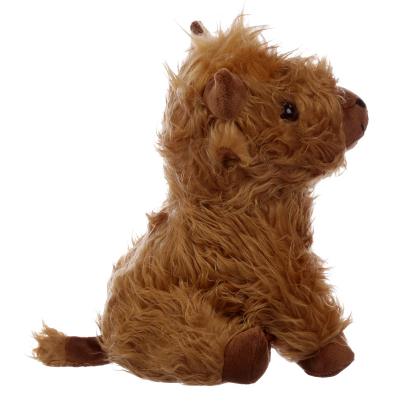 Highland Coo Cow Plush Door Stop - Close Up