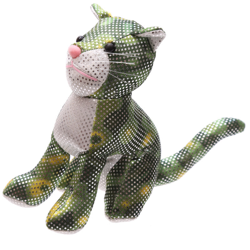 Decorative cat sand animal on a shelf