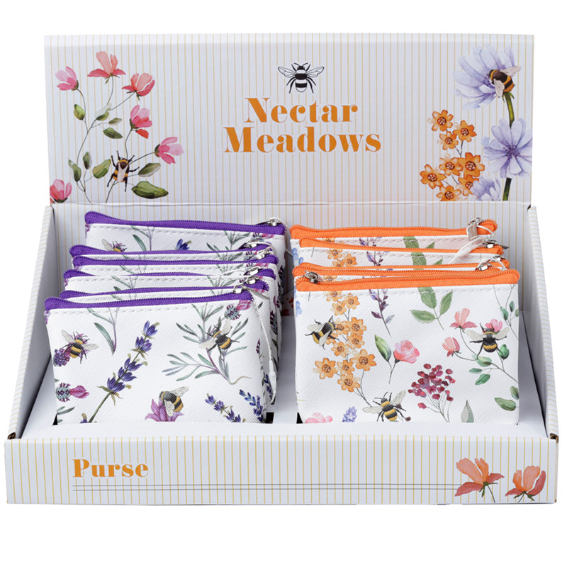 Nectar Meadows PVC Purse with botanical theme
