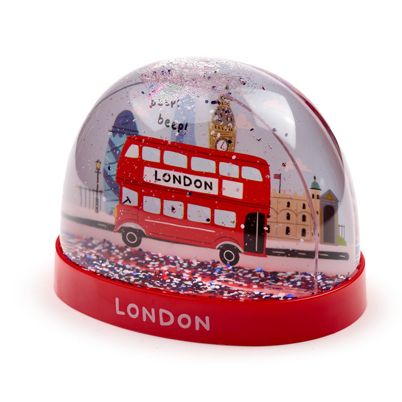 London Souvenir Snow Globe Display Piece
