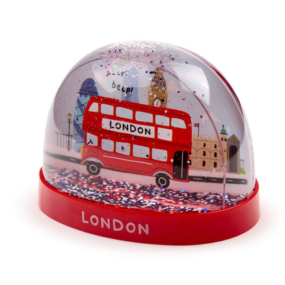 London Souvenir Snow Globe Display Piece