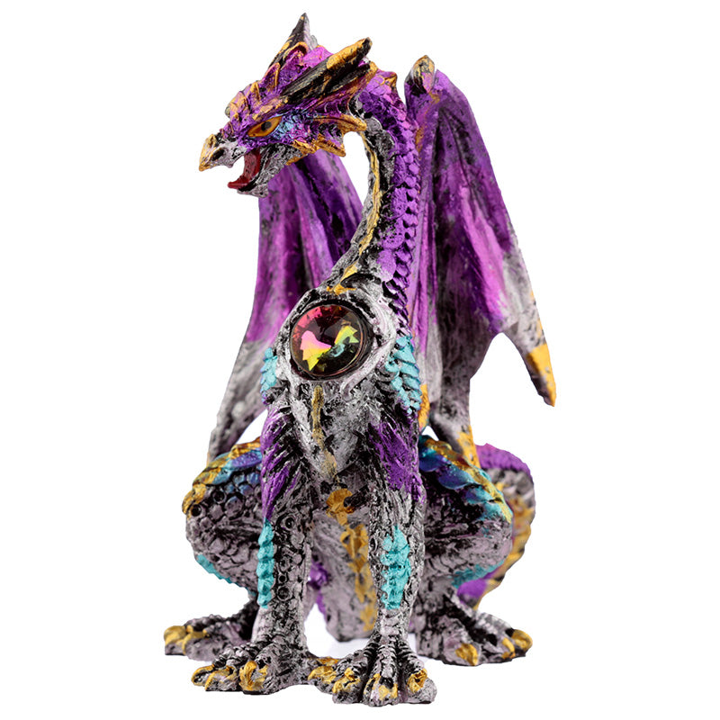 Side view of the Crystal Shield Dragon Figurine