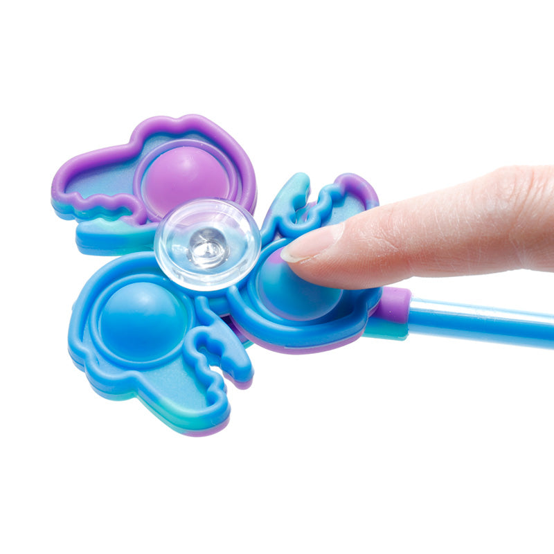 Fidget Spinner Pen with colourful designs