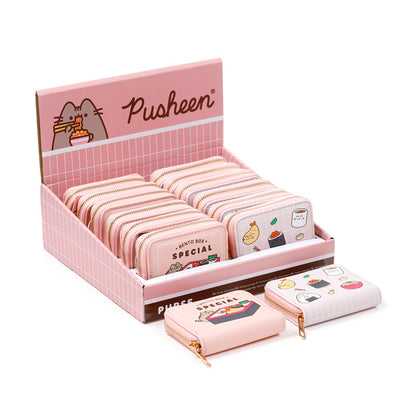 Small Zip Around Wallet featuring Pusheen the Cat Bento Club design