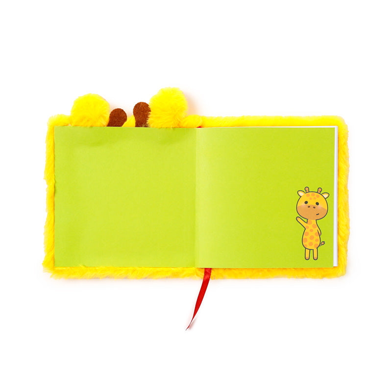 Adoramals Raffi the Giraffe Plush Notebook - Close Up