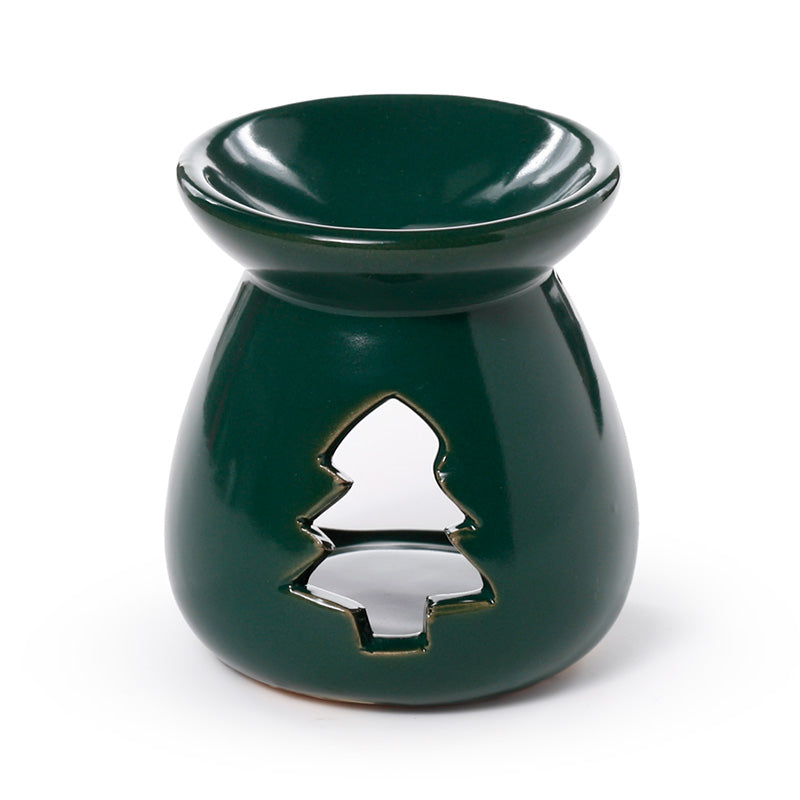 Decorative Ceramic Christmas Oil Burner with tea light