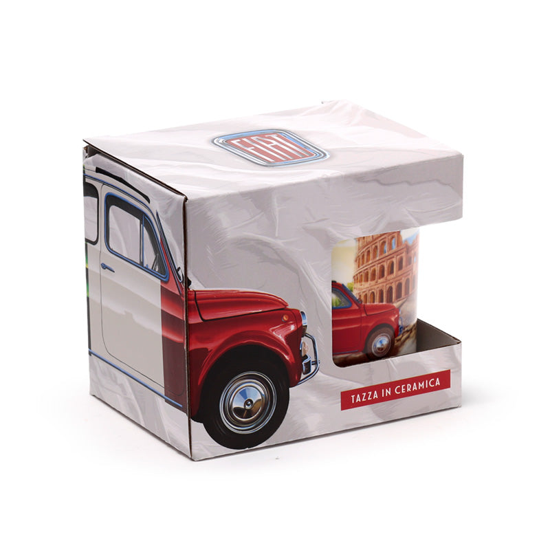 Fiat 500 Rome Porcelain Mug side view