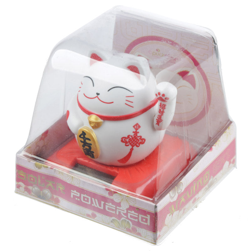 Collectible Solar Pal Waving Cat ornament