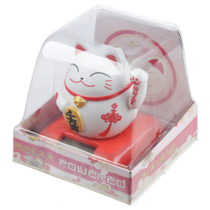 Collectible Solar Pal Waving Cat ornament