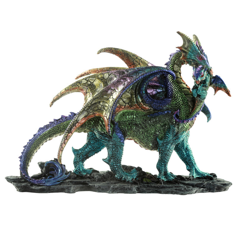 Mother Dragon Fantasy Dragon Figurine front view