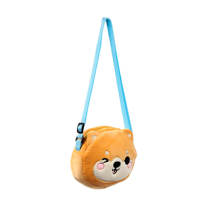 Adoramals Shuggs the Shiba Inu Plush Crossbody Bag side view