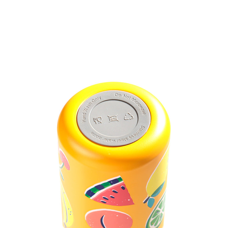Summer Fruits Insulated Drinks Bottle on a table