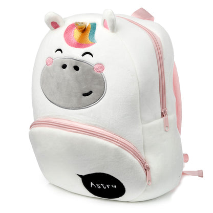 Close-up of Adoracorns Astra the Unicorn rucksack design