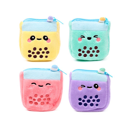Foodiemals Bubble Tea Plush Change Purse side view