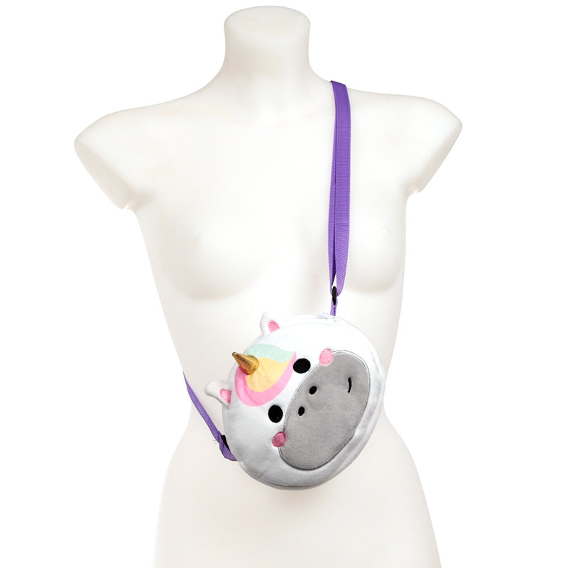 Adoracorns Astra the Unicorn Plush Crossbody Bag with adjustable strap