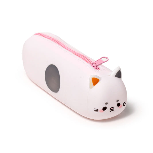 Adoramals Cat Silicone Pencil Case - Front View