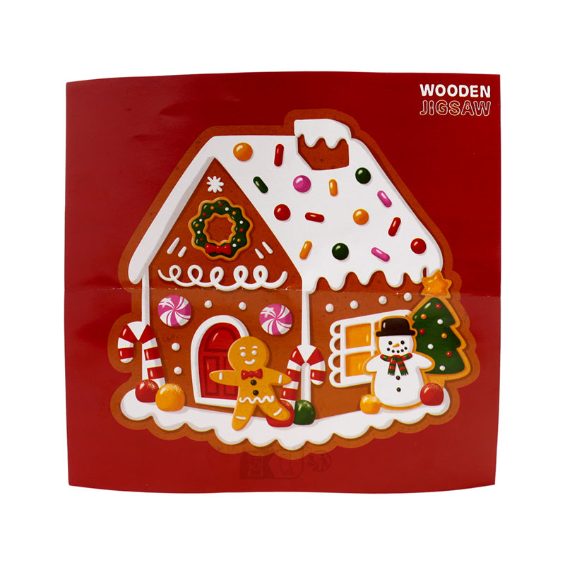 Festive display of the Christmas puzzle in home decor