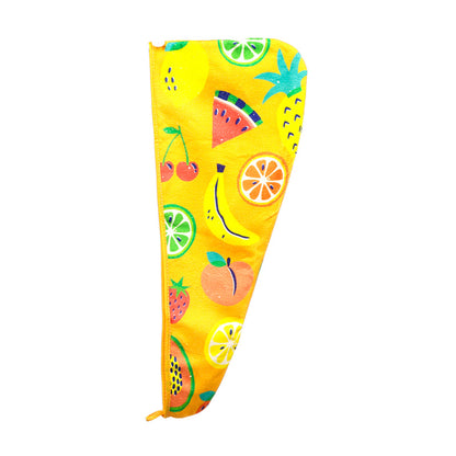 Close-up of Hair Wrap Towel - Summer Fruits