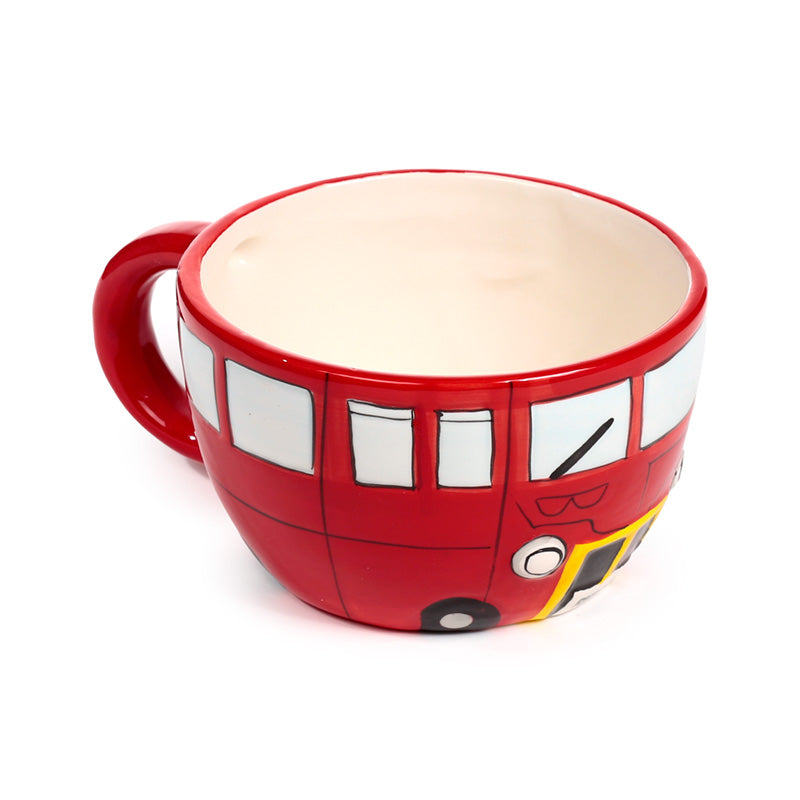Routemaster Red Bus Teapot and Cup Set on display