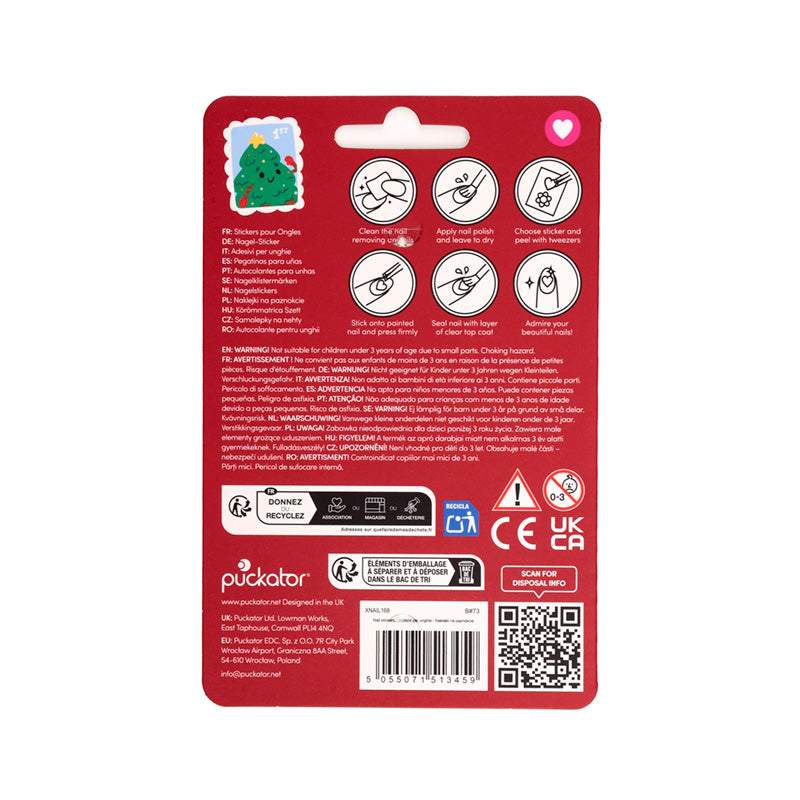 Jingle Bunch Christmas Nail Stickers - Festive Design 8