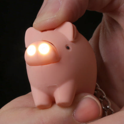 Farmyard LED Light & Sound Keyring on a keychain