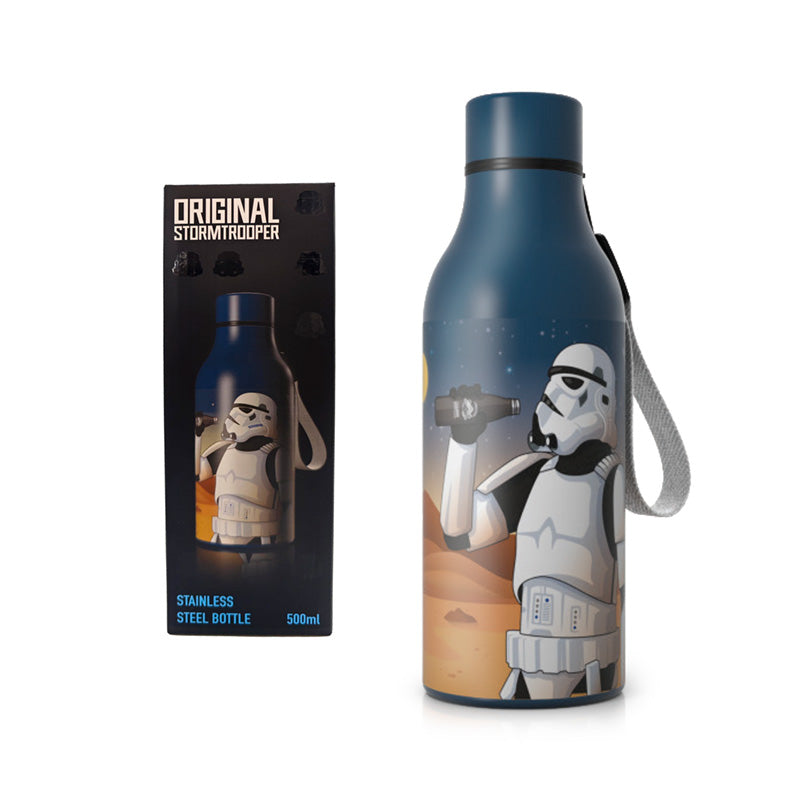 500ml Reusable Insulated Drinks Bottle with Stormtrooper design