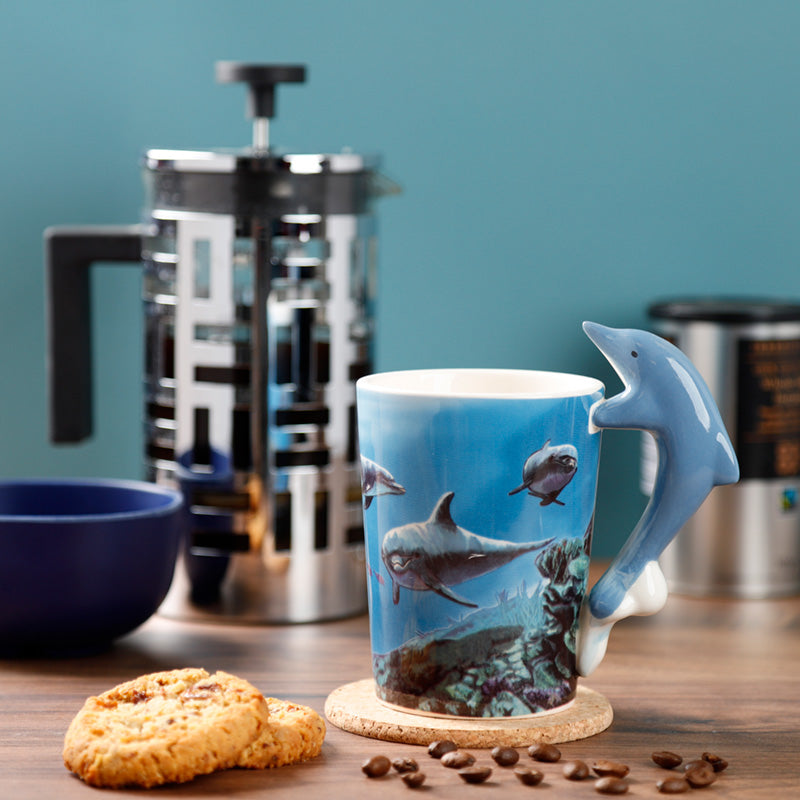 Dolphin shaped mug as a collectible gift