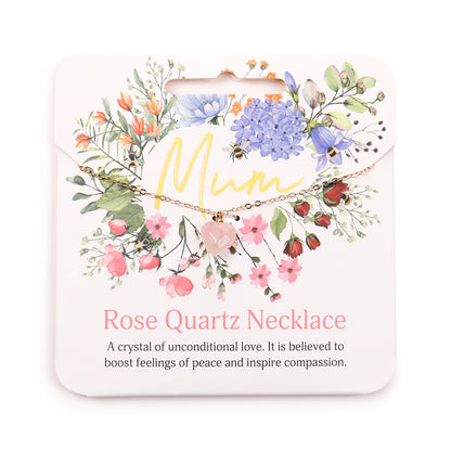 Nectar Meadows Mum Gemstone Necklace in natural light