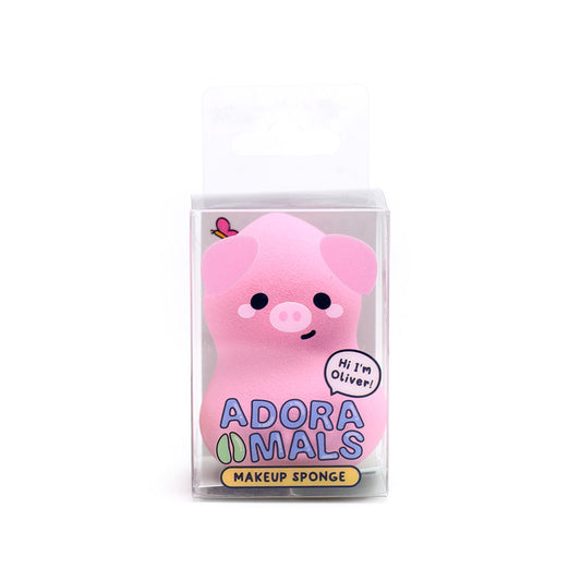 Adoramals Oliver the Pig Beauty Blender Sponge - Front View