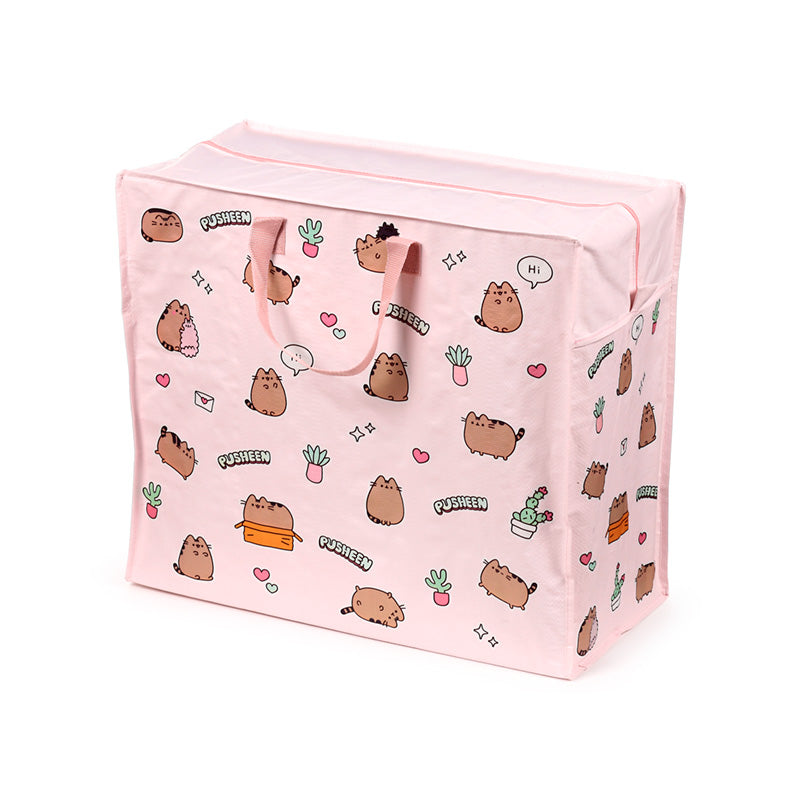 Pusheen the Cat Laundry & Storage Bag in a decorative setting