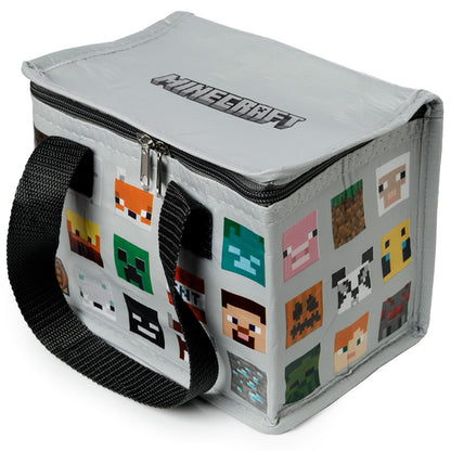 Durable handles of Minecraft Faces RPET Cool Bag