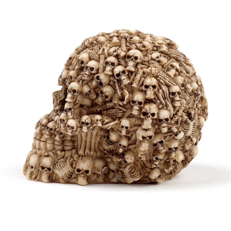 Close-up of Fantasy Multiple Skulls Ornament