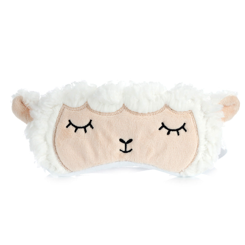 Soft polyester Sheep Eye Mask with elastic
