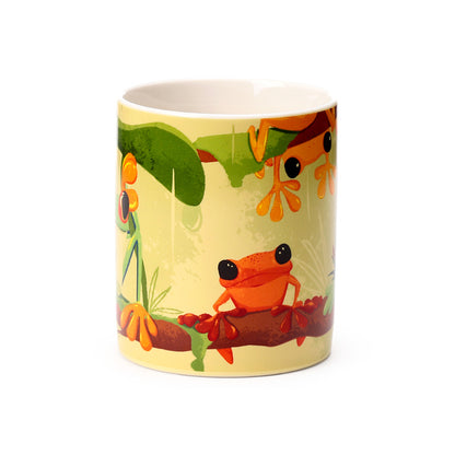 Collectible Tropical Frogs Mug for Home Decor