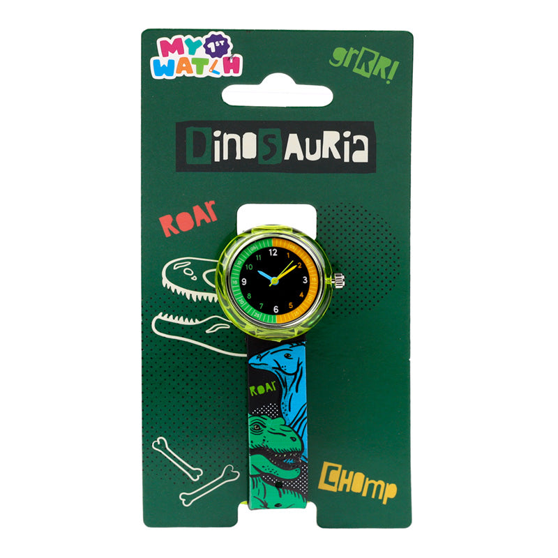 Analogue Watch - Dinosauria with vibrant colours