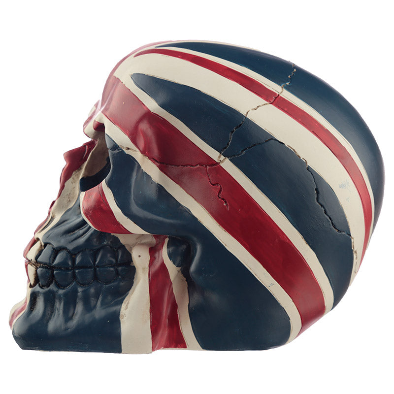 Union Jack Skull Ornament with vibrant colours
