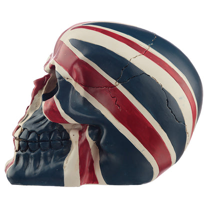 Union Jack Skull Ornament with vibrant colours