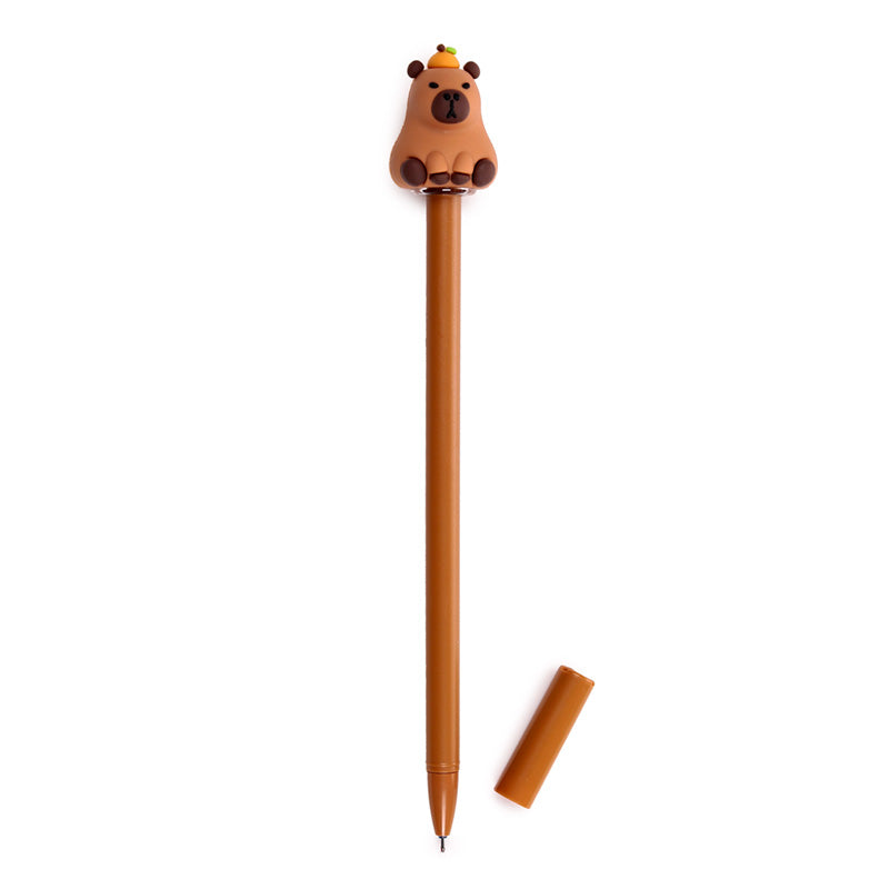 Capybara Erasable Pen displayed on a desk