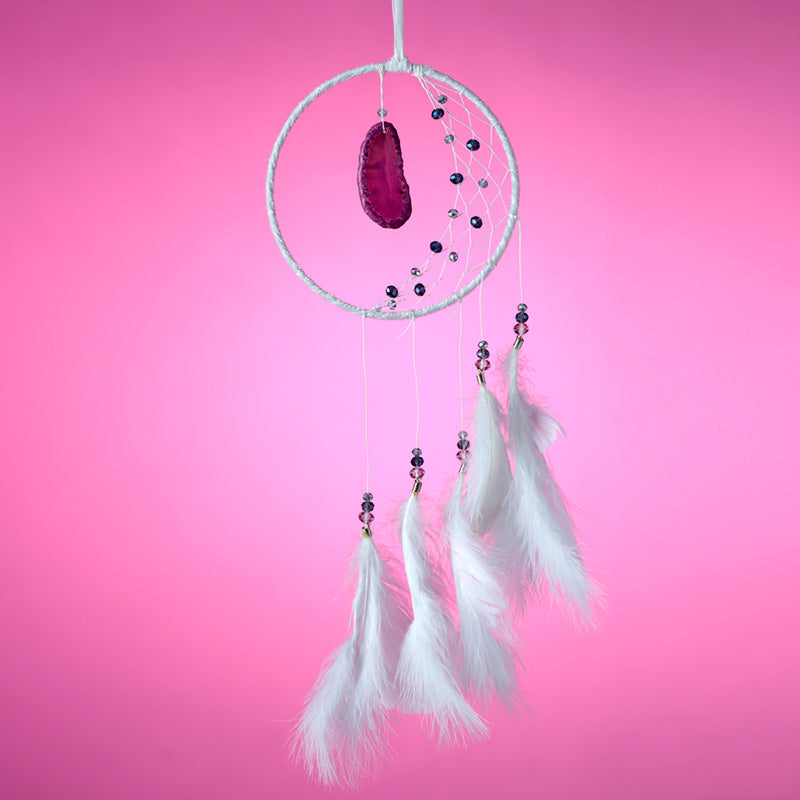 Dreamcatcher with Agate Charm in Home Decor