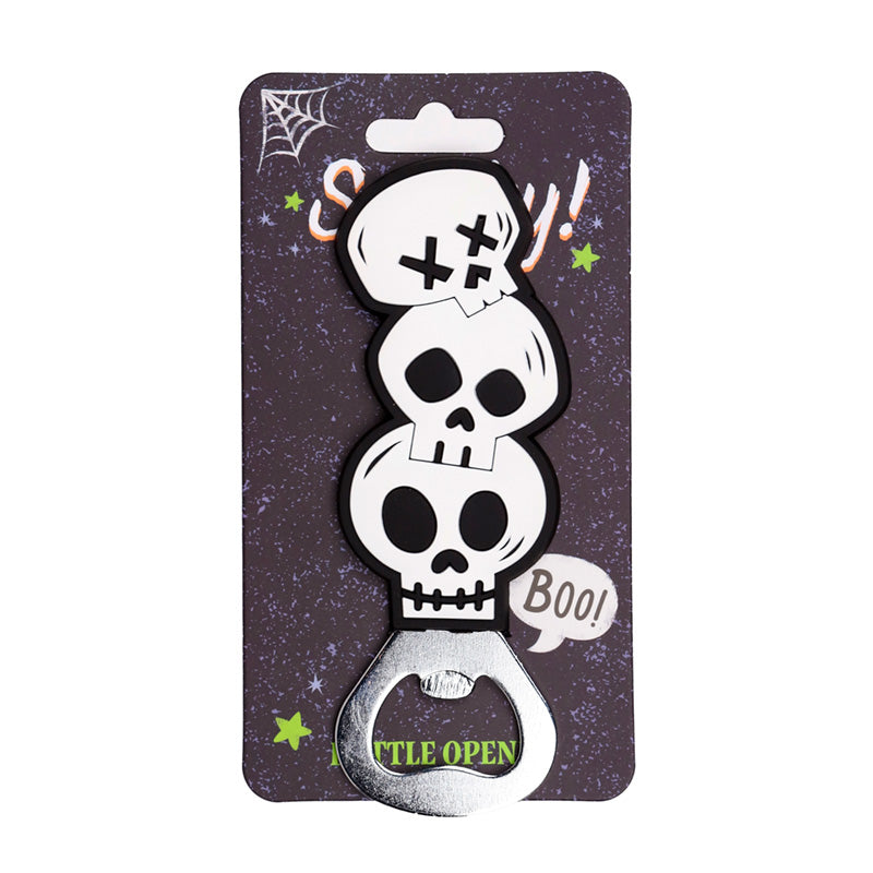 Spooky Skulls PVC Bottle Opener - Gothic design