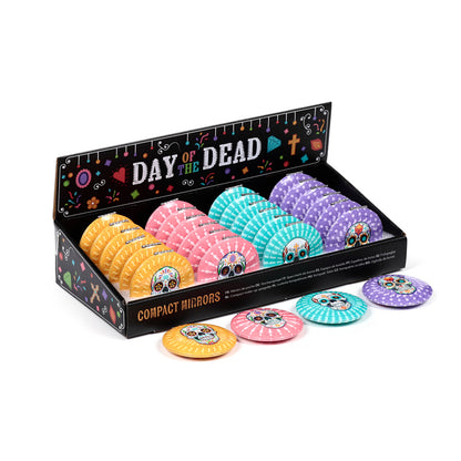 Day of the Dead Compact Mirror with intricate designs