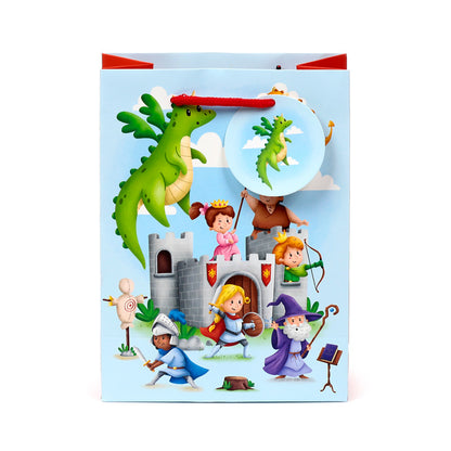 Knights & Dragons Medium Gift Bag - Side View