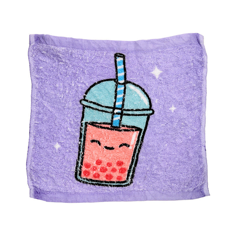 Foodiemals Bubble Tea towel ideal for travel